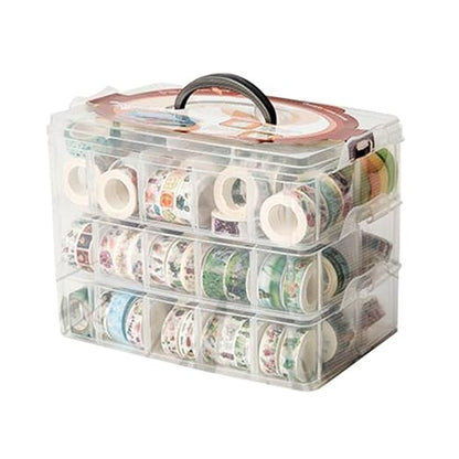 Washi Tape Box Organizer Storage, Divider Closet Container, by HomDSim
