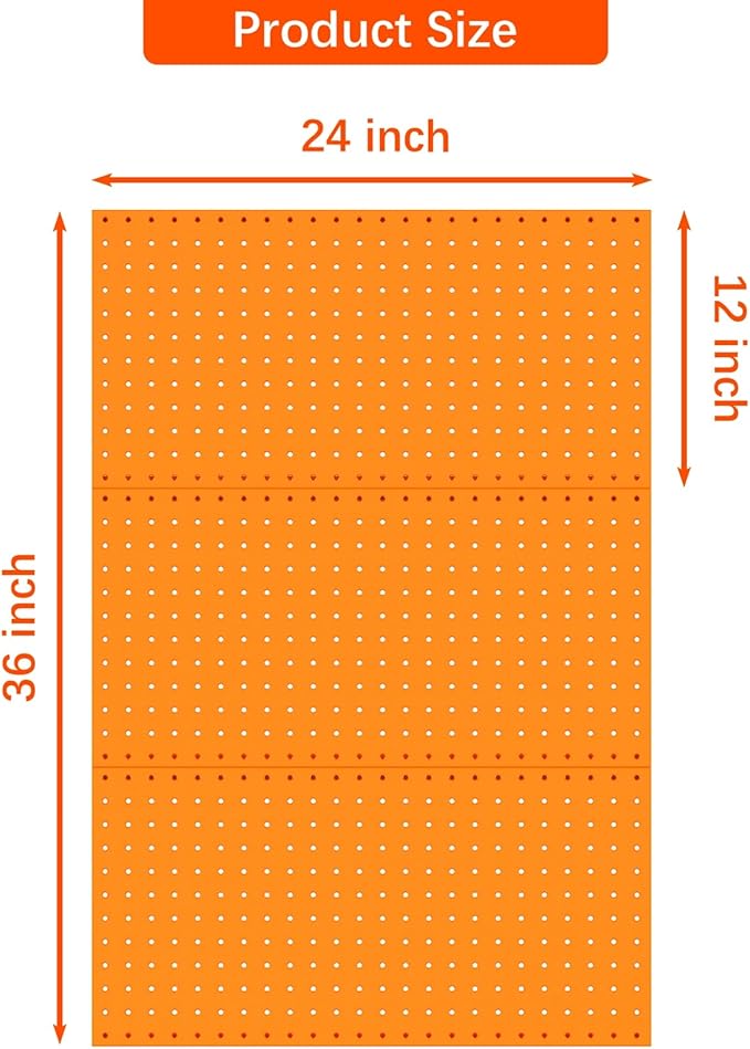 TORACK 3 PCS Metal Pegboard Panels - Image 3