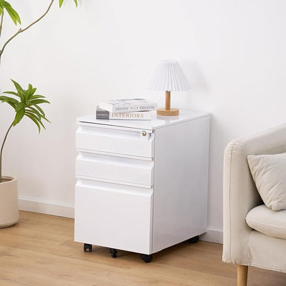 Garvee Mobile Filing Cabinet 3 Drawer, Under Desk File Cabinet - Image 2
