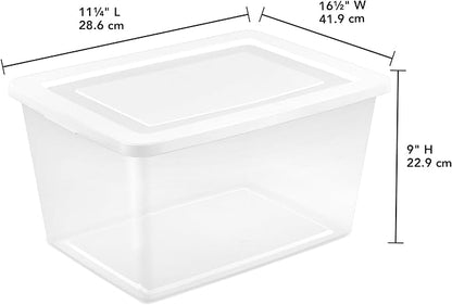 Sterilite 16 Pack Storage Box, 58 Quart Stackable Tote - Image 3