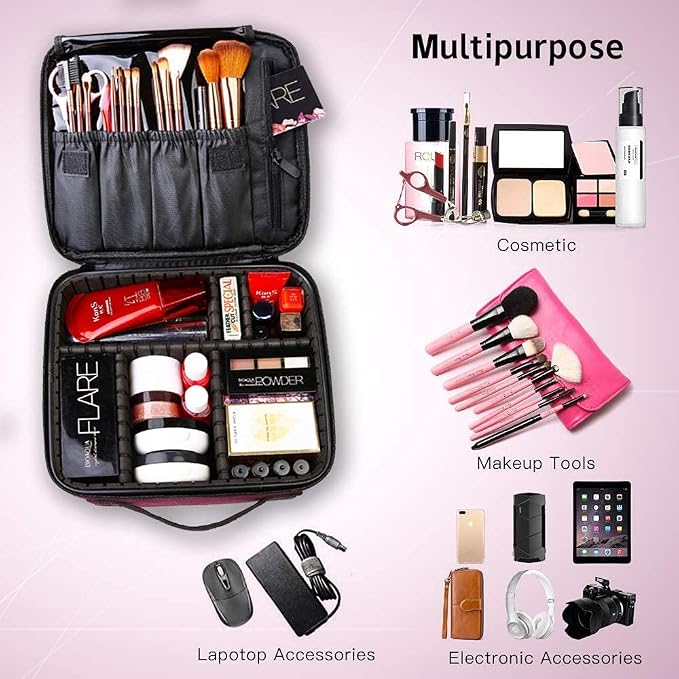 gzcz Travel Makeup Bag, Portable Makeup Case - Image 6