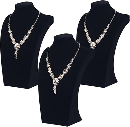 3Pcs Necklace Bust Stand for Selling, Jewelry Necklace Organizer Rack for Shop by FocusOnJewelryDisplay