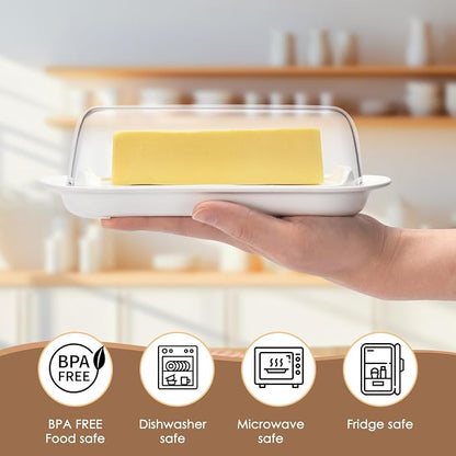 Butter Dish with Clear Lid, Butter Keeper - Image 2