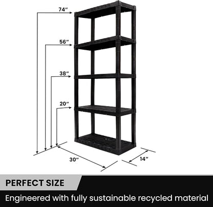 Oskar Heavy Duty Plastic Storage Shelves- - Image 3