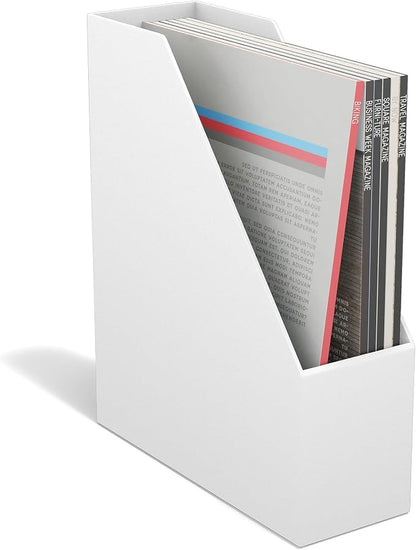 TRU RED Plastic Magazine File, 2‑Pack – Vertical Desktop Organizer - Image 4