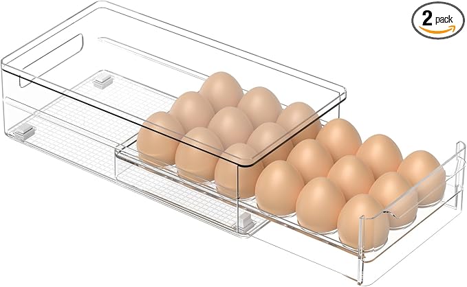 Acrylic Egg Box Transparent 18 and 36 Pack Storage by TAYUOO