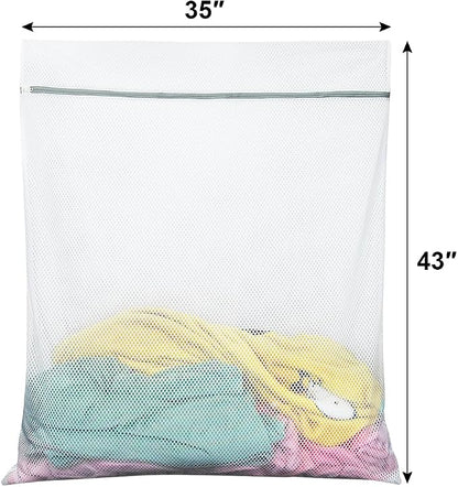 Vivifying Mesh Laundry Bags, 2 Pack XXXL Extra Large Honeycomb Laundry Bags - Image 2