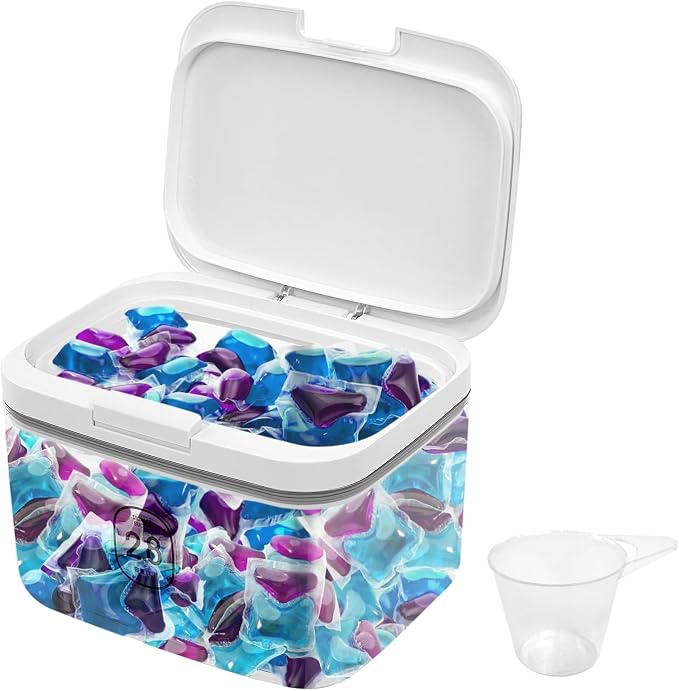 94oz/2.8L Laundry Pods Container by YEXEXINM