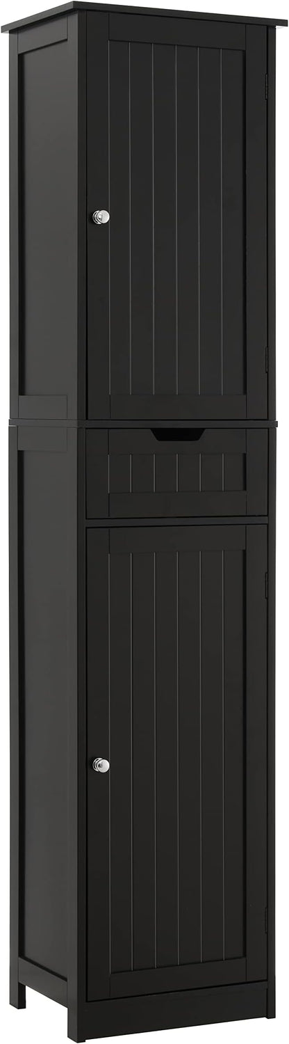 Iwell Tall Black Bathroom Cabinet by IWELL