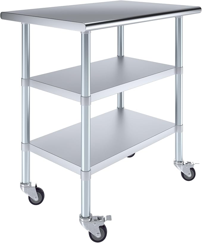 AmGood Stainless Steel Work Table by AmGood