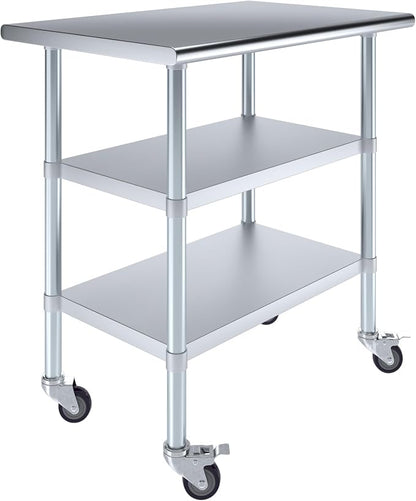 AmGood Stainless Steel Work Table by AmGood