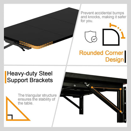 TEAMIX Wall Mounted Desk, Folding Table - Image 6