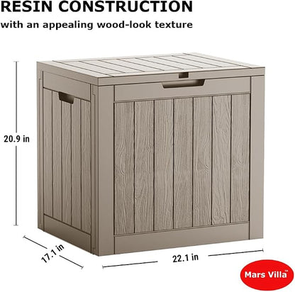 Mars Villa 31 Gallon Deck Box, Outdoor Storage Box Waterproof, Outside Resin - Image 4