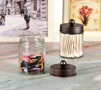 Amolliar Apothecary Jars Bathroom Storage Organizer - Image 5
