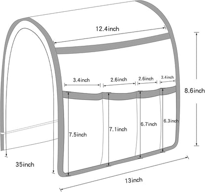 TV Remote Control Holder Couch Caddy, Non-slip Bedside Caddy Organizer - Image 7