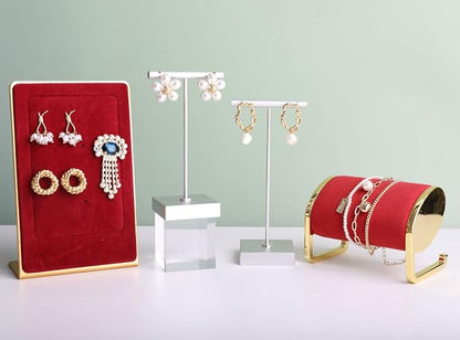 GemeShou 2pcs metal earring holder, mini hangers - Image 3