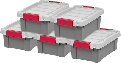 IRIS USA 3 Gallon Lockable Storage Totes by IRISUSA