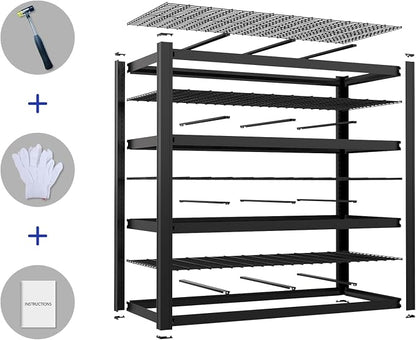71" W x 71" H Industrial Shelving, 8000LBS Garage Storage Shelves, 4 Tier - Image 6