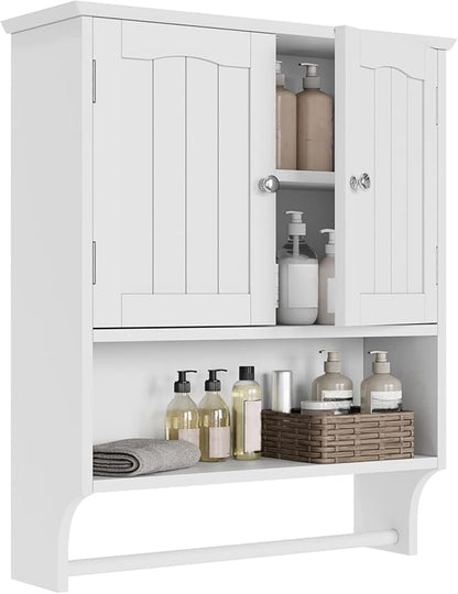 Smuxee White Bathroom Cabinet Wall Mounted - Image 8