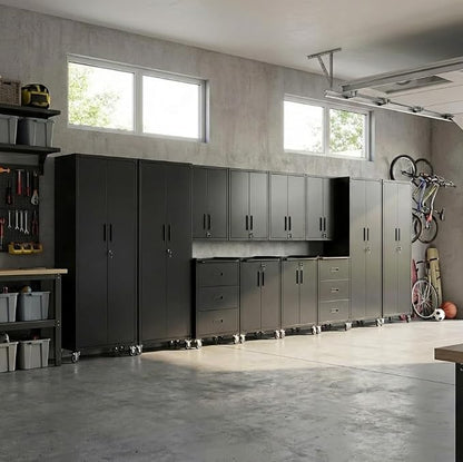 12-Piece Heavy Duty Steel Garage Cabinet System | All-in-One Modular Garage - Image 8