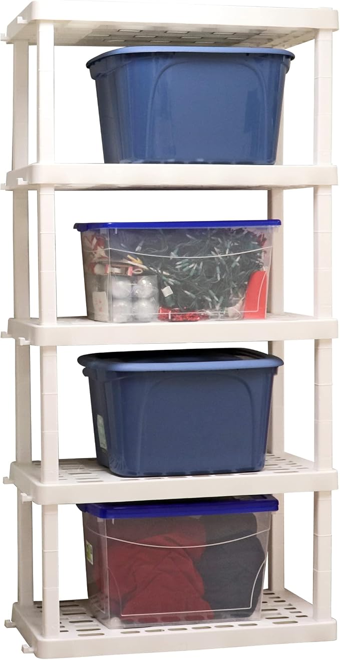 Oskar 5-Tier Storage Shelf, Heavy Duty Storage Shelf, 750 lbs, Laundry Room - Image 6