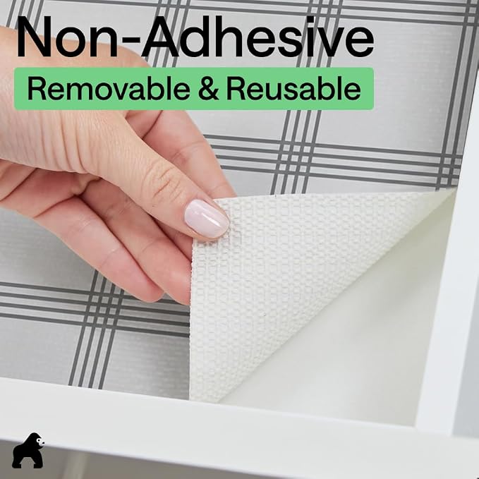 GORILLA GRIP DripGuard Shelf Liner, Non-Adhesive Drawer and Kitchen Cabinet - Image 7
