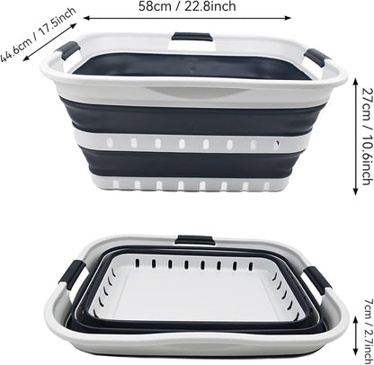SAMMART 42L Collapsible Plastic Laundry Basket - Image 3