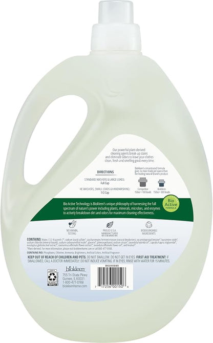 Biokleen Natural Sport 3X Concentrated Laundry Detergent, 300 Loads, Bio Active - Image 2