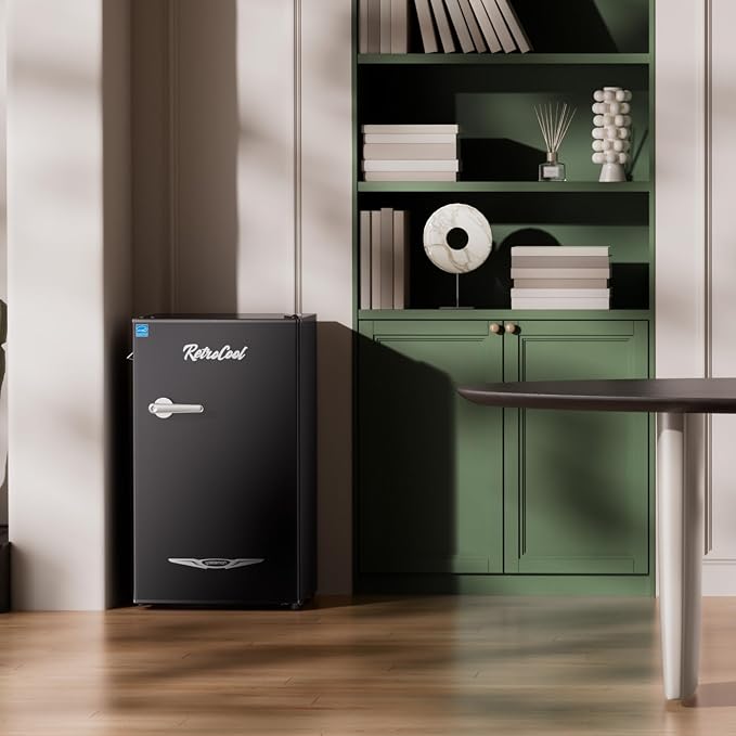 Upstreman 3.2 Cu.Ft Retro Mini Fridge - Image 8