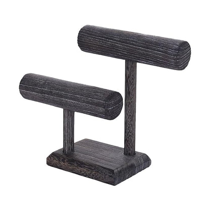 Solid Wood Scrunchie Holder Hair Tie Organizer Stand Vintage Jewelry Display by Unknown