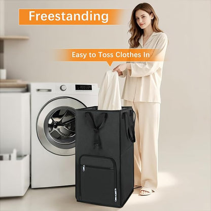 Bukere Extra Large 3 in 1 Rolling Laundry Backpack Bag - Image 4