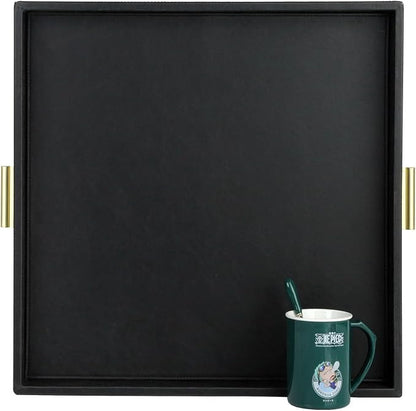 HofferRuffer Elegant Decorative Serving Tray, Coffee Table Serve Tea, Coffee or by HofferRuffer