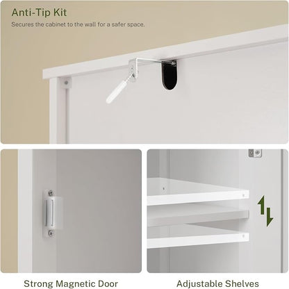 WEENFON Tall Bathroom Cabinet, Storage Cabinet - Image 9