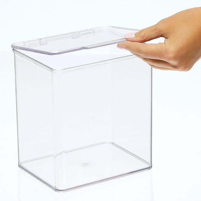 mDesign Kids Plastic Stackable Toy Storage Organizer Box Container - Image 6