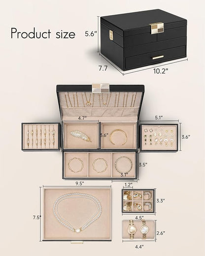 Vlando 3 Layer Jewelry Box - Image 5