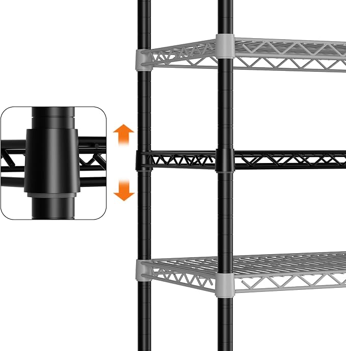 SINGAYE 5 Garage Shelving Wire Storage Heavy Duty Shelves 1750LBS Shelving Unit - Image 6
