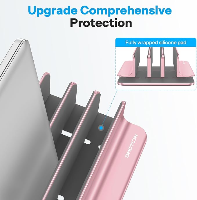 OMOTON Vertical Laptop Stand, Desktop Aluminum Mac Book Stand - Image 4