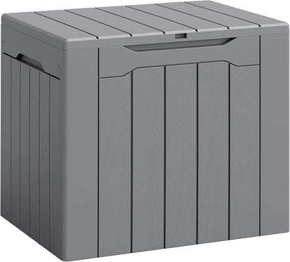 Flamaker Deck Box 30 Gallon, Waterproof Resin Small Storage Box by Flamaker