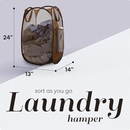 Handy Laundry Collapsible Mesh Pop Up Laundry Hamper - Image 2