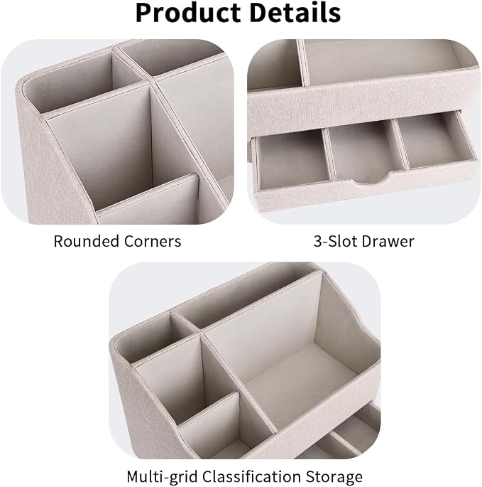 KINGFOM Desk Organizer with Drawer, Desk Organizer and Accessories 5 - Image 4