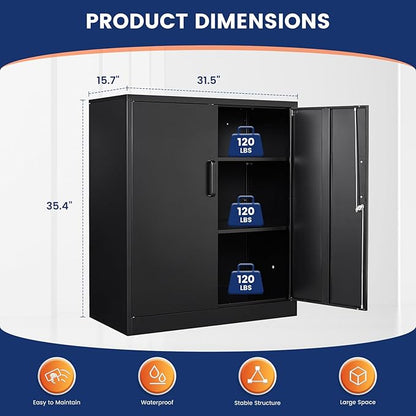 Yizosh Metal Garage Storage Cabinet - Image 3