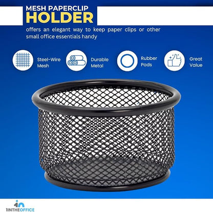 1InTheOffice Mesh Paper Clip Holder - Image 2