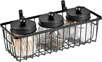 SheeChung Hanging Wall Wire Baskets, Portable Metal Wall Mount Basket | 3 Pack - Image 7