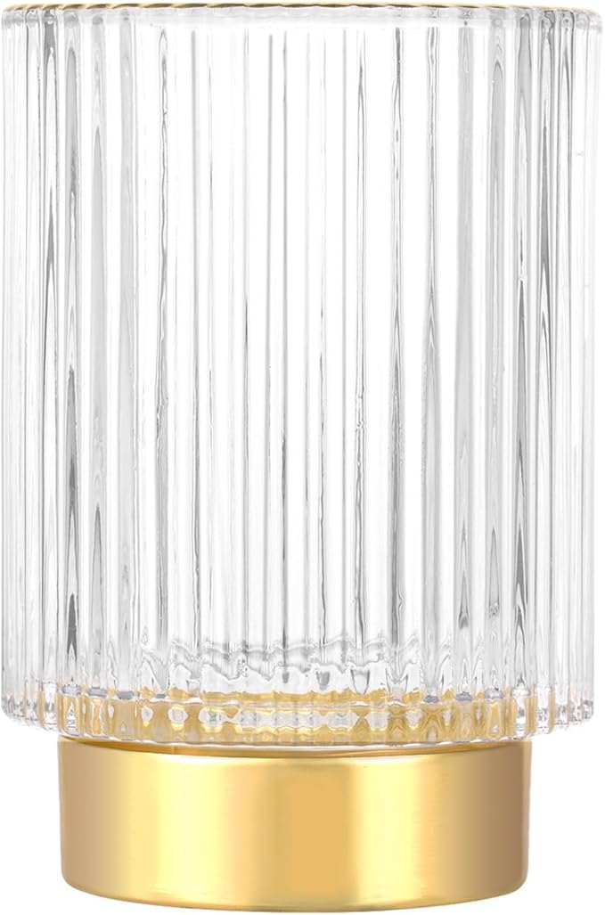 DASITON Makeup Brush holder Organizer, Crystal Cosmetic Makeup Brush Glass by DASITON