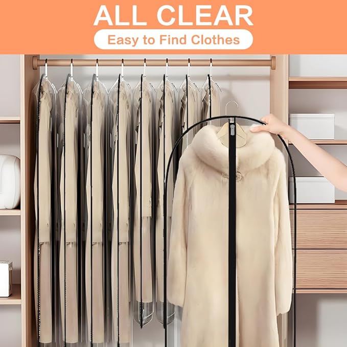 Clear Garment Bags Clothes Covers - Image 6