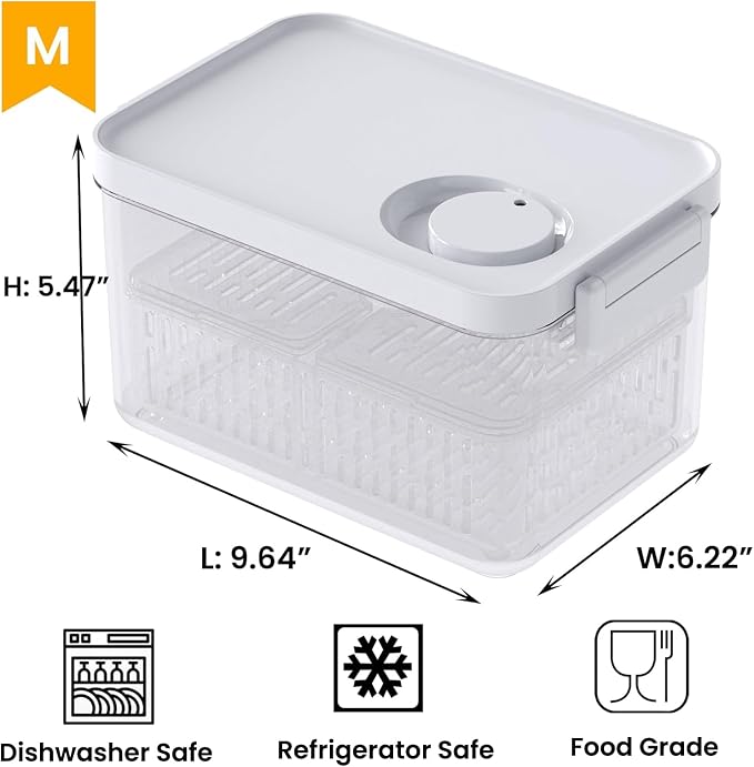 vacane Clear Fruit Containers for Fridge - Image 7