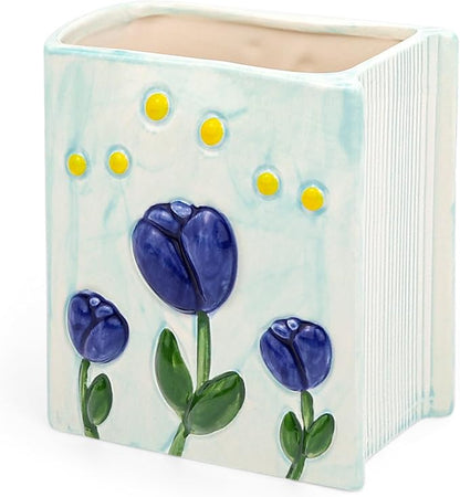 Book Vase Tulip Pencil Cup Pen Holder by Busnos