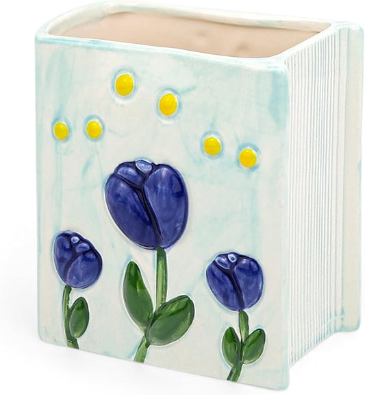 Book Vase Tulip Pencil Cup Pen Holder by Busnos