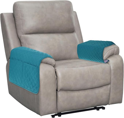 uxcell 2 PCS Armrest Covers, Couch Arm Cover Furniture Protect Slide Recliner by uxcell