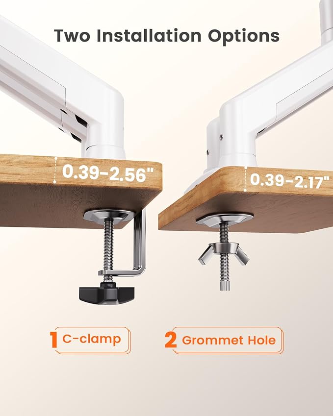 ErGear Dual Monitor Stand up to 32 inches Screen, Load-Bearing Max 22 lbs Each - Image 7